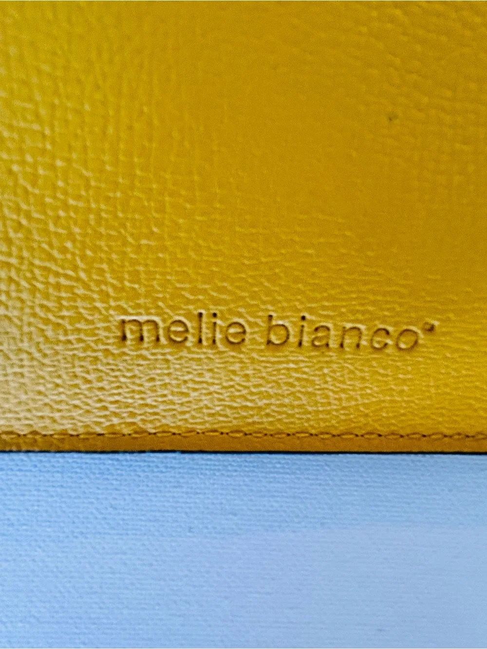 Melie Bianco Yellow Envelope Clutch